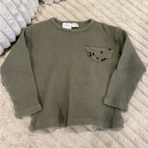 Zara Long Sleeve Waffle Knit